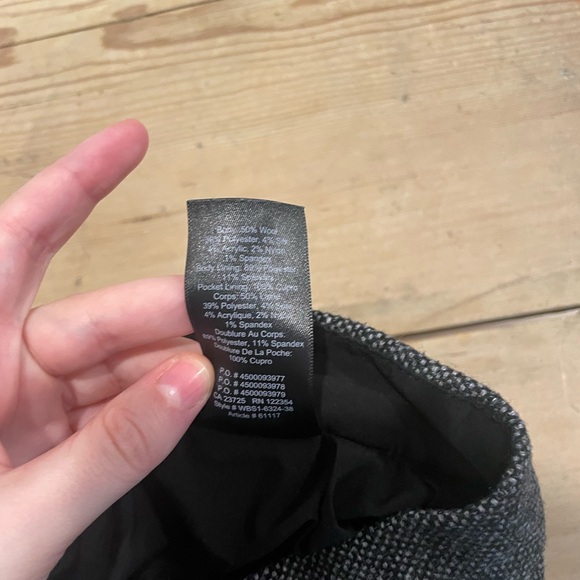 Babaton Dark Gray tweed wool pants - Picture 5 of 5